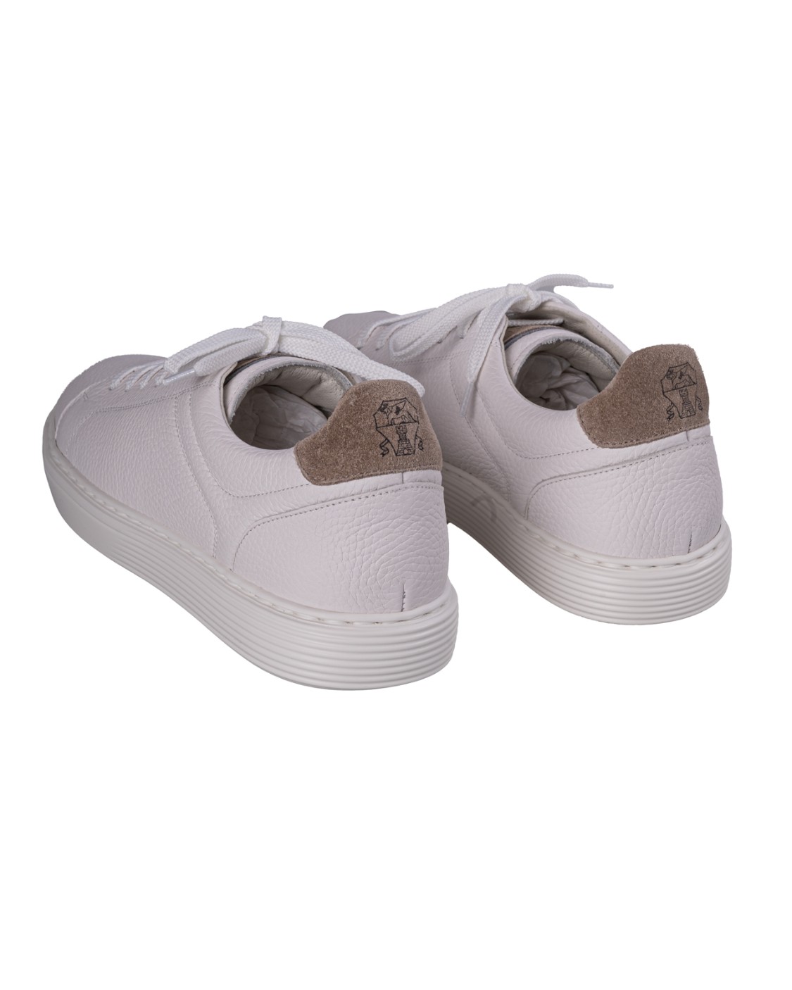 shop BRUNELLO CUCINELLI  Sneakers: Brunello Cucinelli sneakers in vitello con grana.
Chiusura con lacci piatti in tessuto.
Fodera in pelle.
Suola in gomma leggera.
Composizione: 100% Pelle.
Fabbricato in Italia.. MZUASBJ264-CE280 number 9587127